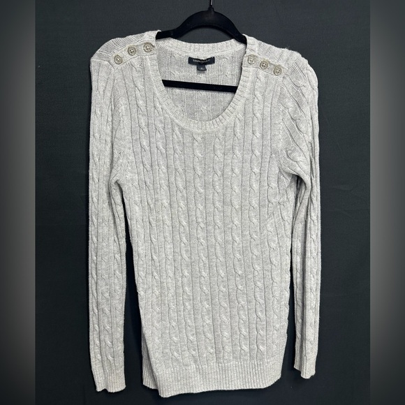 BANANA REPUBLIC Women's Sweater grey pre owned good condition  size M - Picture 1 of 6